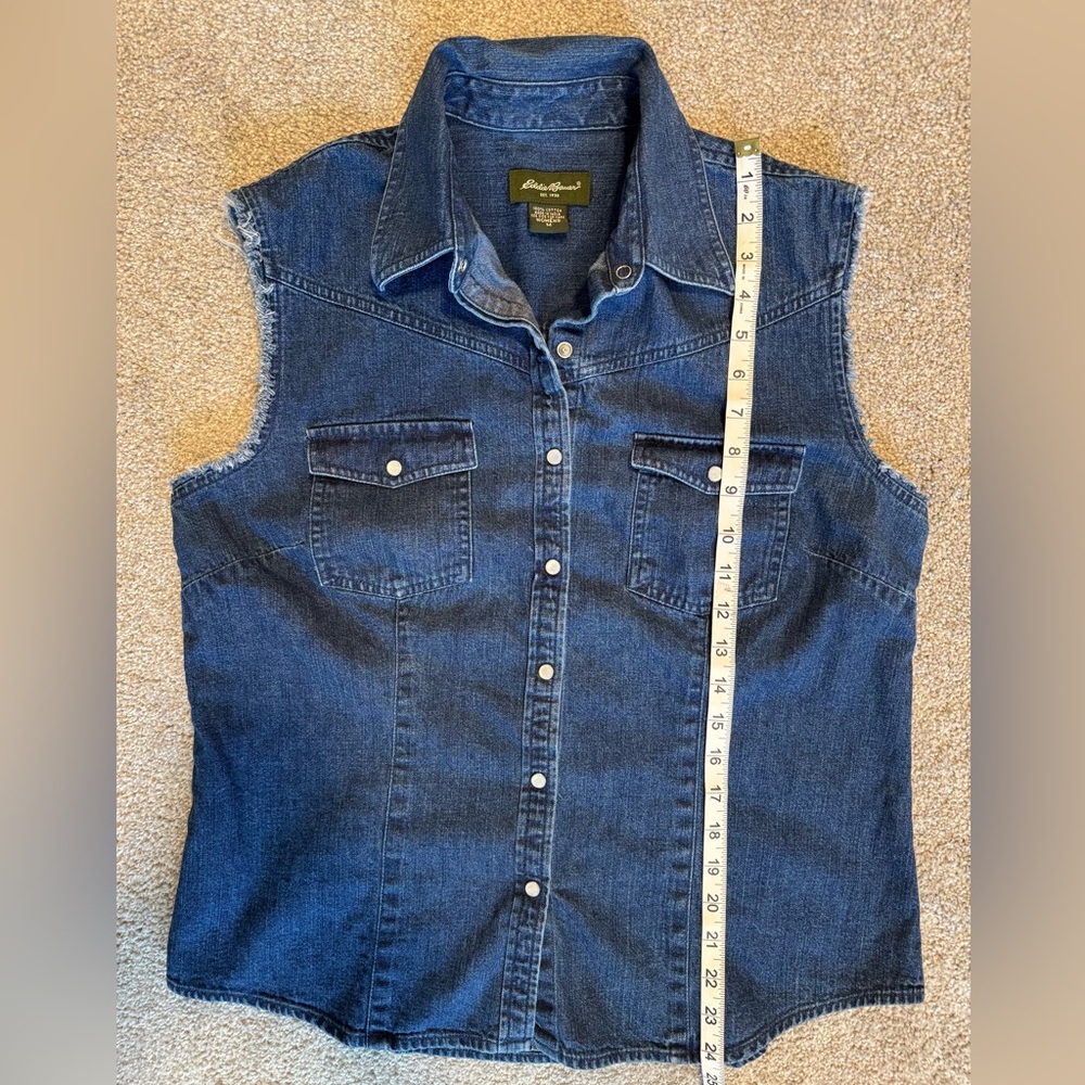 Eddie Bauer
Sleeveless Demin Shirt - Picture 6 of 6